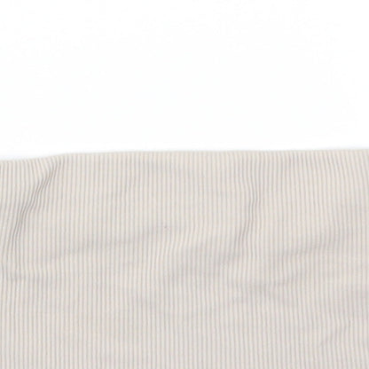 Boohoo Womens Beige   Cropped T-Shirt Size 8