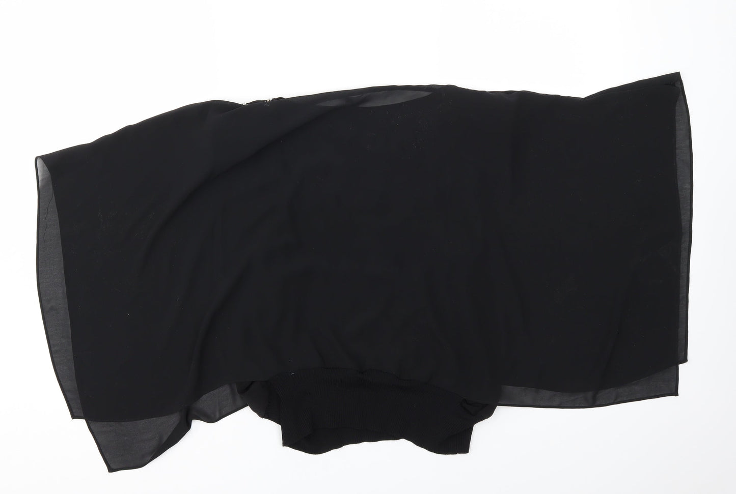 Womens UK Size 10 DAVID EMANUEL Black Basic T-Shirt