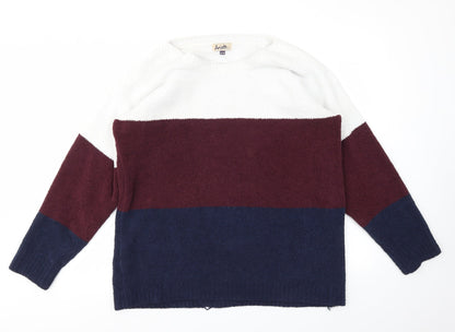 Arista Womens Multicoloured Striped  Pullover Jumper Size 18