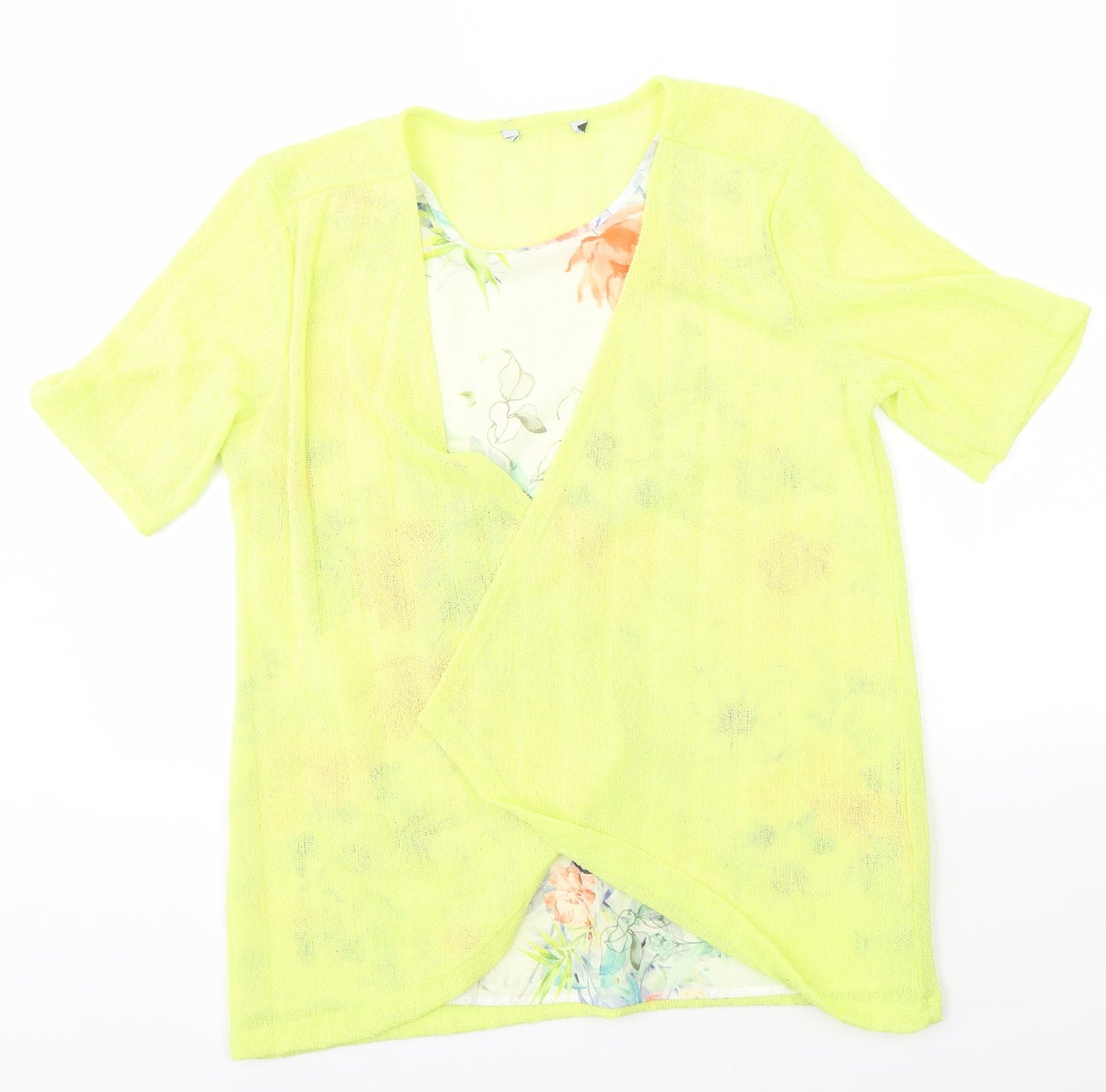 Womens UK Size 14 Preworn Multicoloured Basic Blouse