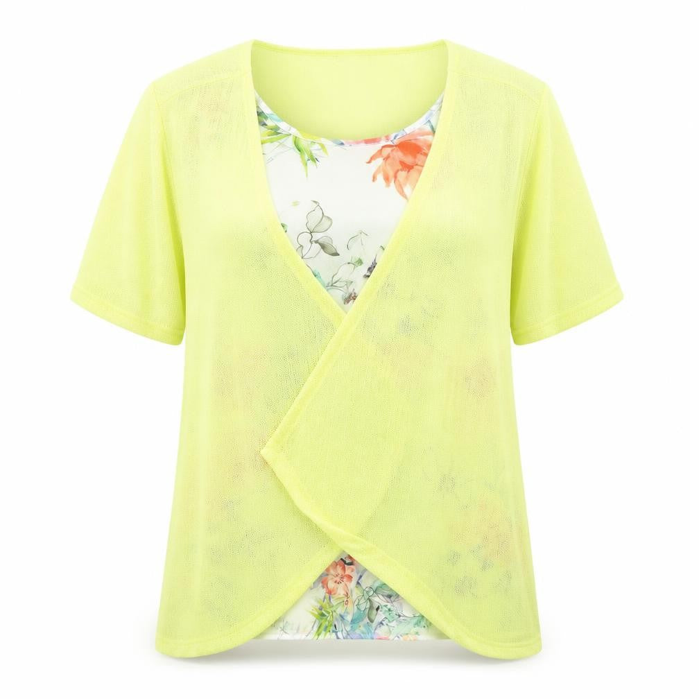 Womens UK Size 14 Preworn Multicoloured Basic Blouse