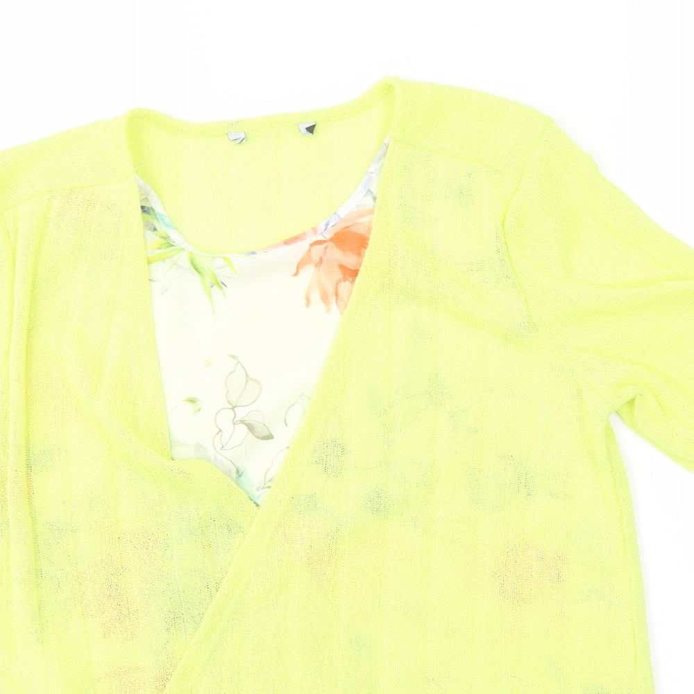 Womens UK Size 14 Preworn Multicoloured Basic Blouse