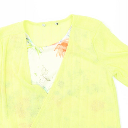 Womens UK Size 14 Preworn Multicoloured Basic Blouse