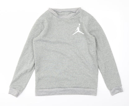 Womens UK Size L Preworn Grey Pullover Jumper