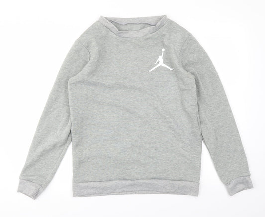 Womens UK Size L Preworn Grey Pullover Jumper