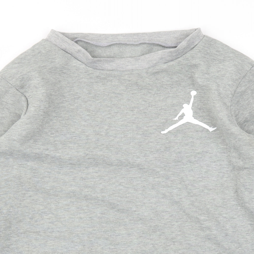 Womens UK Size L Preworn Grey Pullover Jumper
