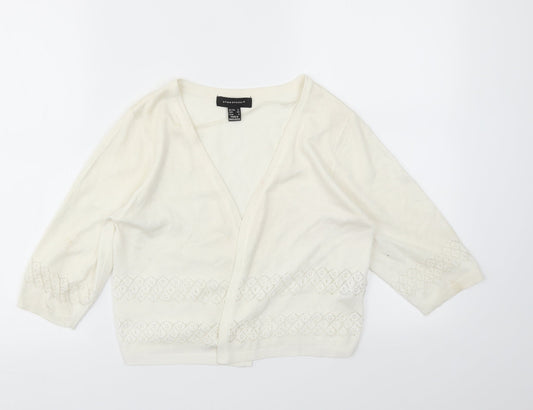 Primark Womens Ivory   Cardigan Jumper Size 12