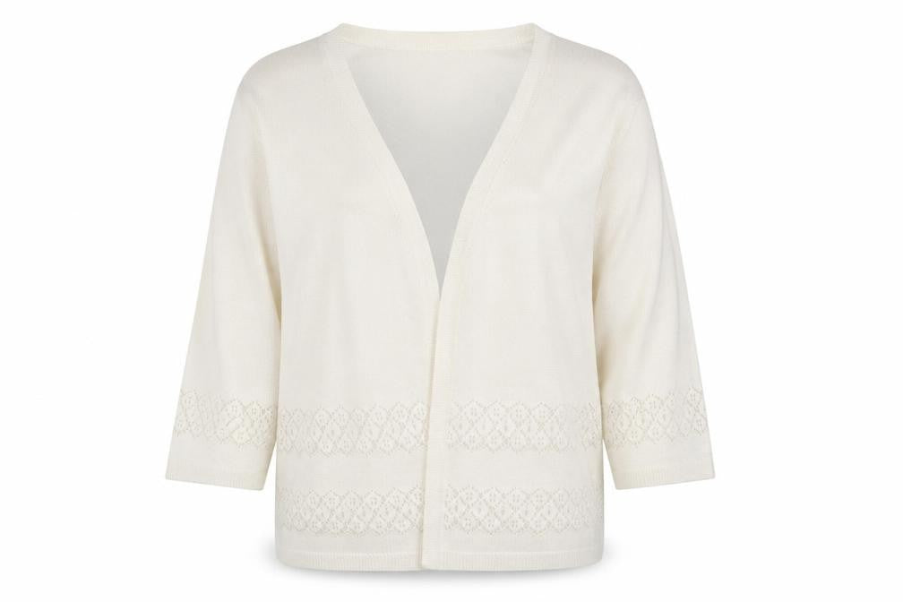 Womens UK Size 12 Primark Ivory Cardigan Jumper