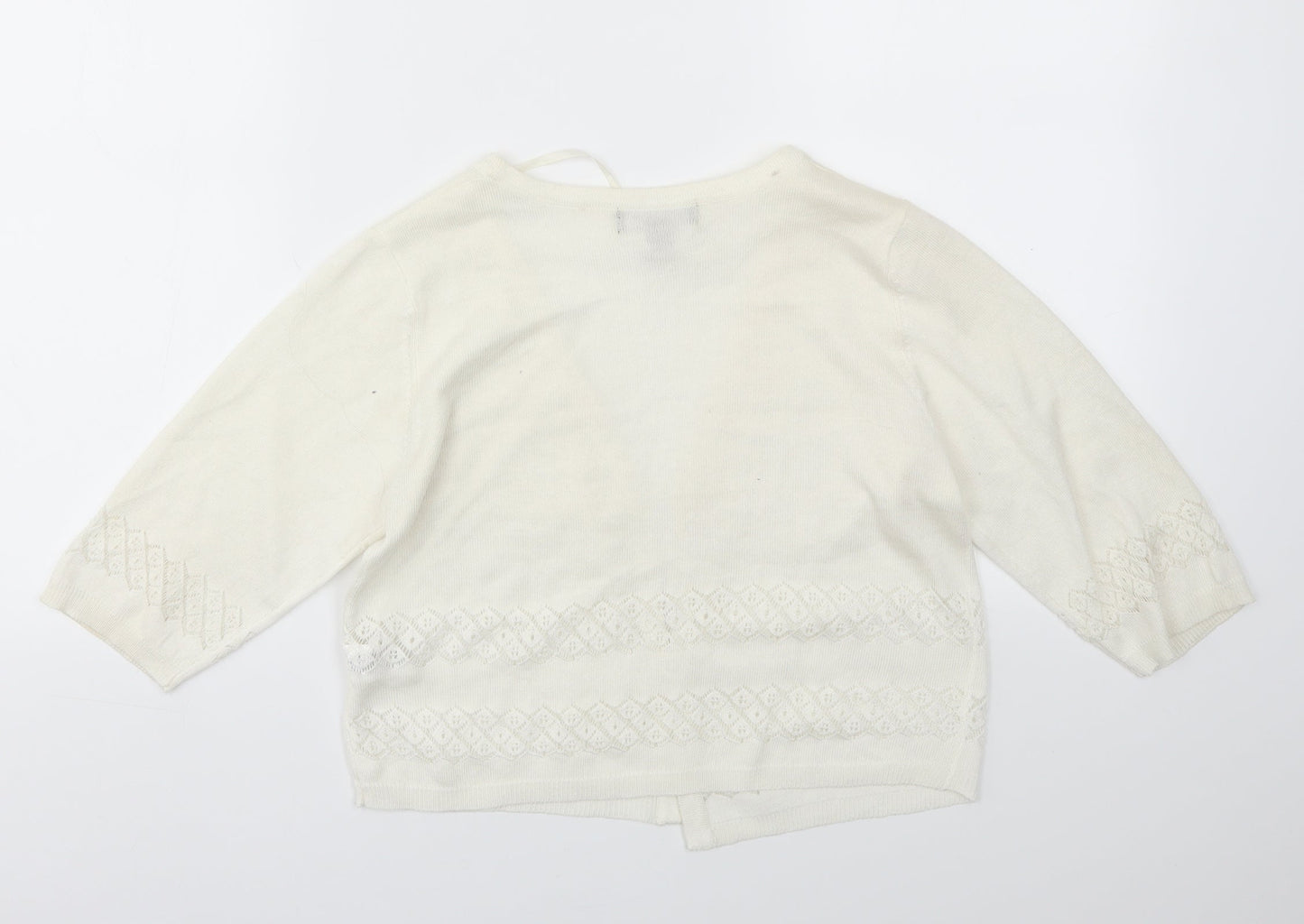 Primark Womens Ivory   Cardigan Jumper Size 12
