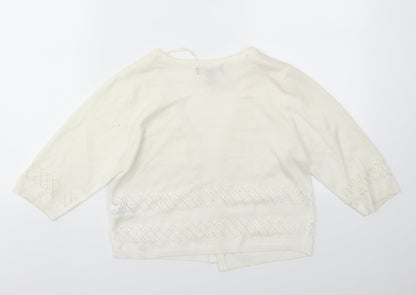 Primark Womens Ivory   Cardigan Jumper Size 12