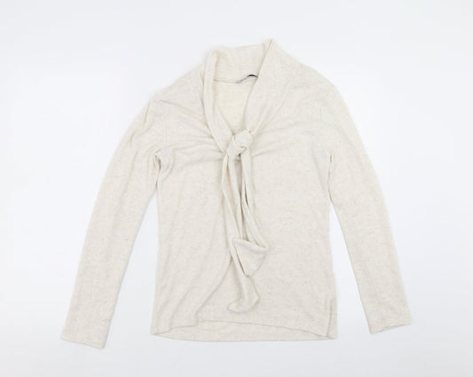 TU Womens Beige  Knit Pullover Jumper Size 8