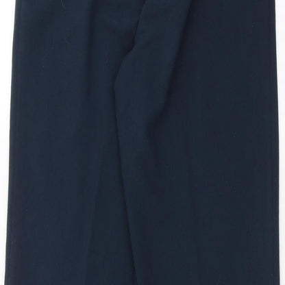 Womens UK Size 14 Essential Collection Regular Fit  Blue Trousers