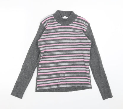 Womens UK Size 10 AFIBEL Grey Pullover Jumper