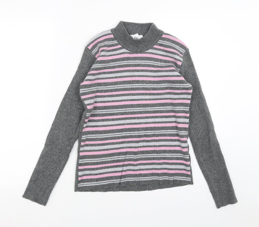 Womens UK Size 10 AFIBEL Grey Pullover Jumper