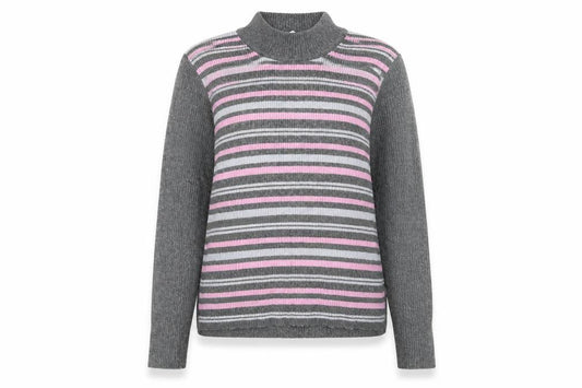 Womens UK Size 10 AFIBEL Grey Pullover Jumper