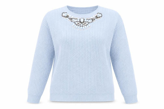 Womens UK Size 14 Select Blue Pullover Jumper