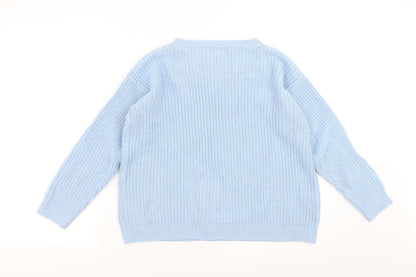 Womens UK Size 14 Select Blue Pullover Jumper