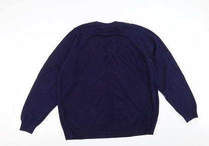 PREMIER MAN  Mens Blue  Knit Pullover Jumper Size XL