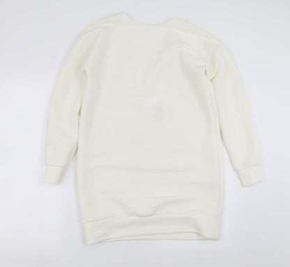 Womens UK Size 8 ASOS White Pullover Sweatshirt