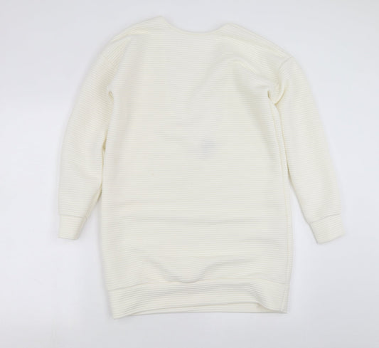 Womens UK Size 8 ASOS White Pullover Sweatshirt