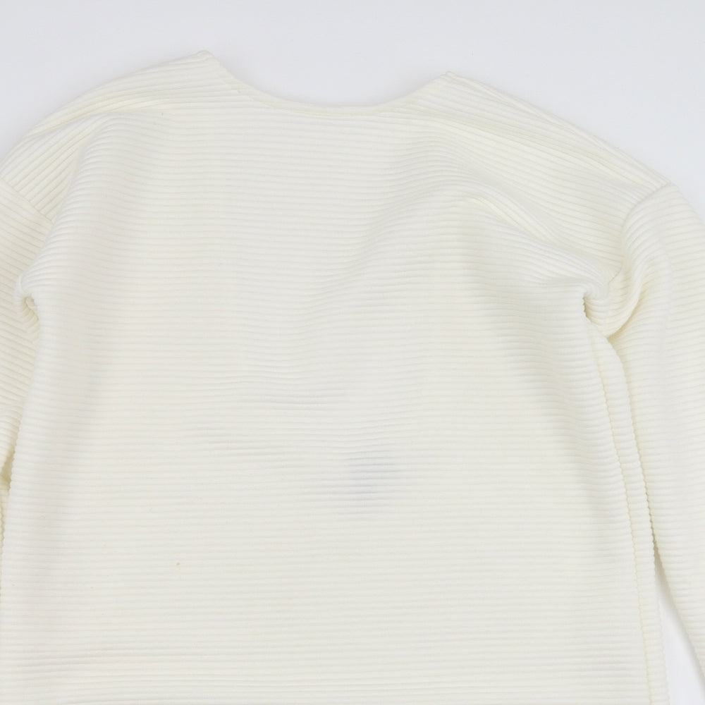 Womens UK Size 8 ASOS White Pullover Sweatshirt