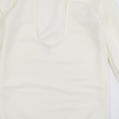 Womens UK Size 8 ASOS White Pullover Sweatshirt