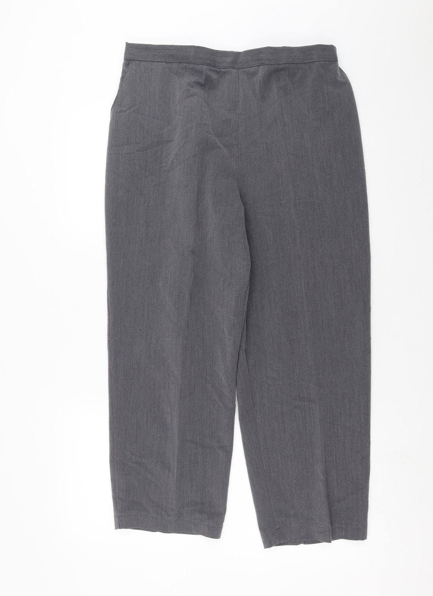 Womens UK Size 34 in Preworn Regular Fit  Grey Trousers