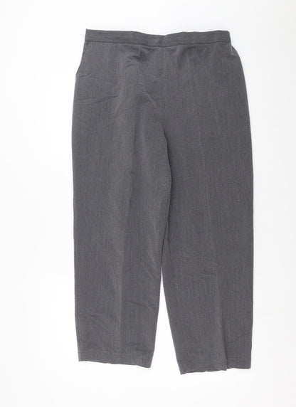 Womens UK Size 34 in Preworn Regular Fit  Grey Trousers