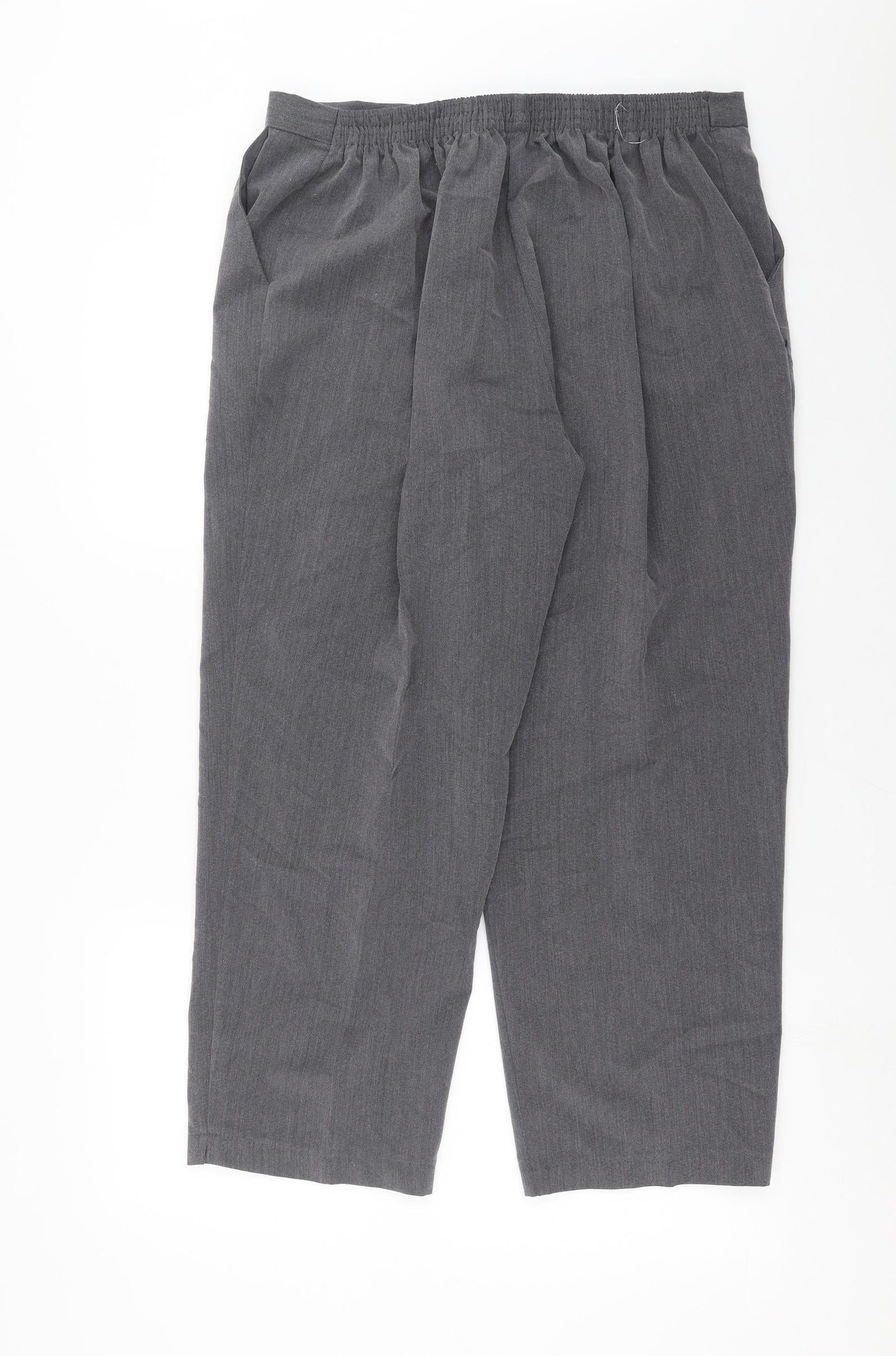 Womens UK Size 34 in Preworn Regular Fit  Grey Trousers