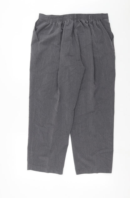 Womens UK Size 34 in Preworn Regular Fit  Grey Trousers