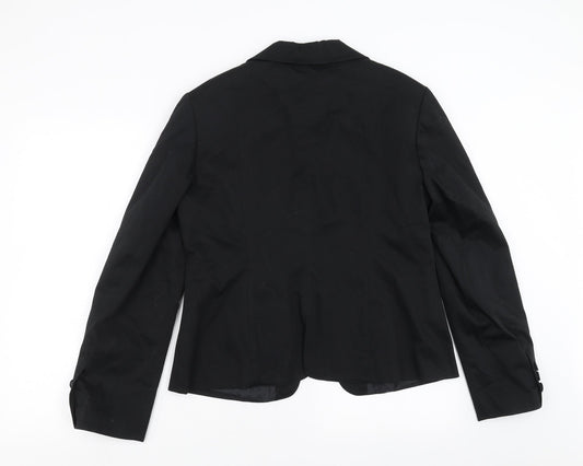 Preworn Womens Black   Jacket Suit Jacket Size 16