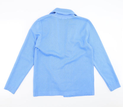 Vivi London Womens Blue  Knit Cardigan Jumper Size S