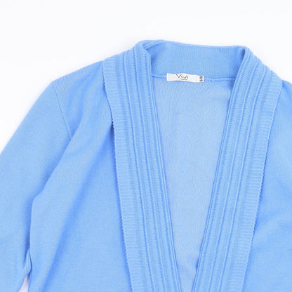 Vivi London Womens Blue  Knit Cardigan Jumper Size S
