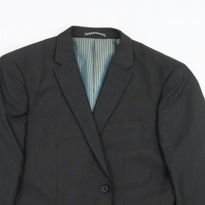 Mens UK Size 40 Goodsouls Regular Grey Suit Jacket