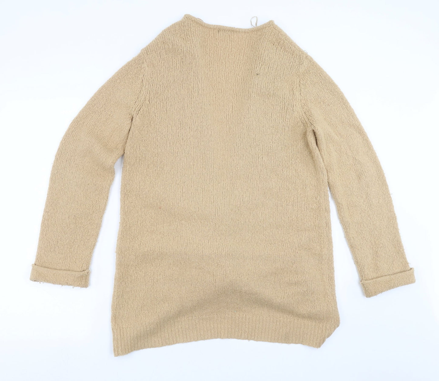 F&F Womens Beige  Knit Cardigan Jumper Size 12