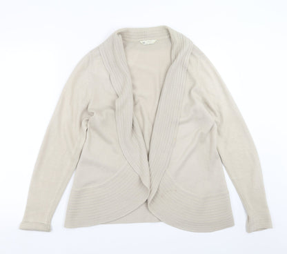 Womens UK Size 14 BHS Beige Cardigan Jumper