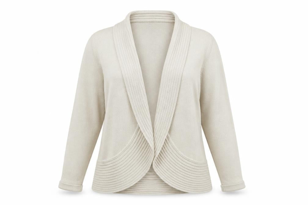Womens UK Size 14 BHS Beige Cardigan Jumper