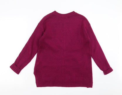 Womens UK Size S Marks and Spencer Purple Pullover Jumper
