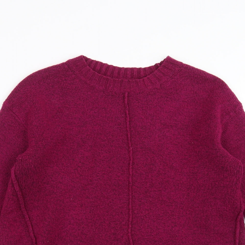 Womens UK Size S Marks and Spencer Purple Pullover Jumper