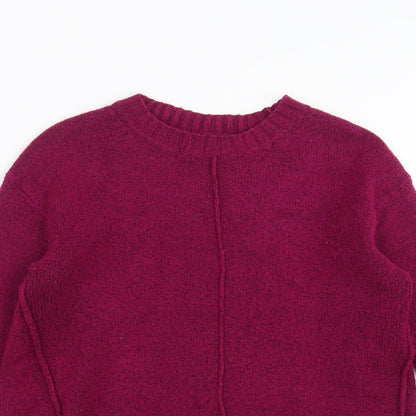 Womens UK Size S Marks and Spencer Purple Pullover Jumper