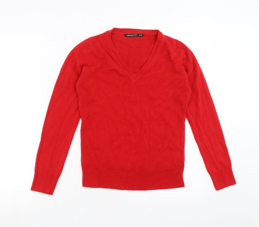 Primark Womens Red  Knit Pullover Jumper Size 8