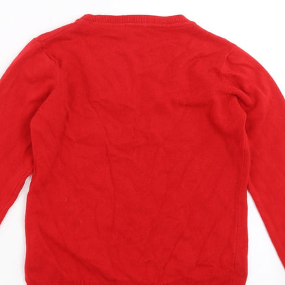 Primark Womens Red  Knit Pullover Jumper Size 8