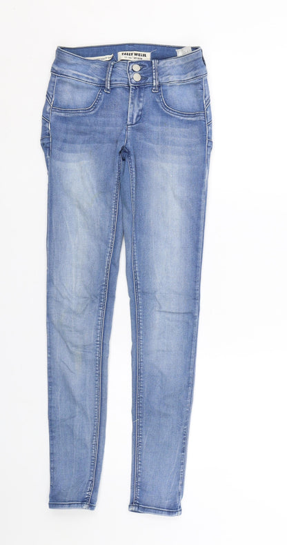 Womens UK Size 32 TALLY WEiJL Regular Fit Jegging Blue Jeans