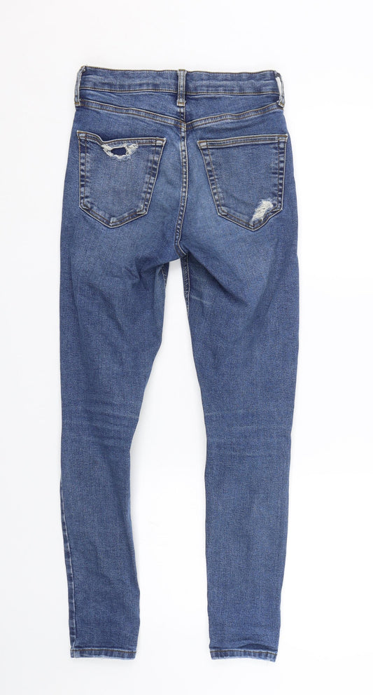 Topshop Womens Blue  Denim Skinny Jeans Size 26 L26 in