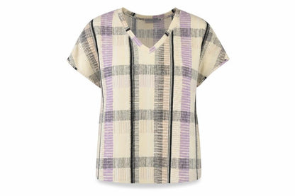 Womens UK Size 12 M&S Beige Basic T-Shirt