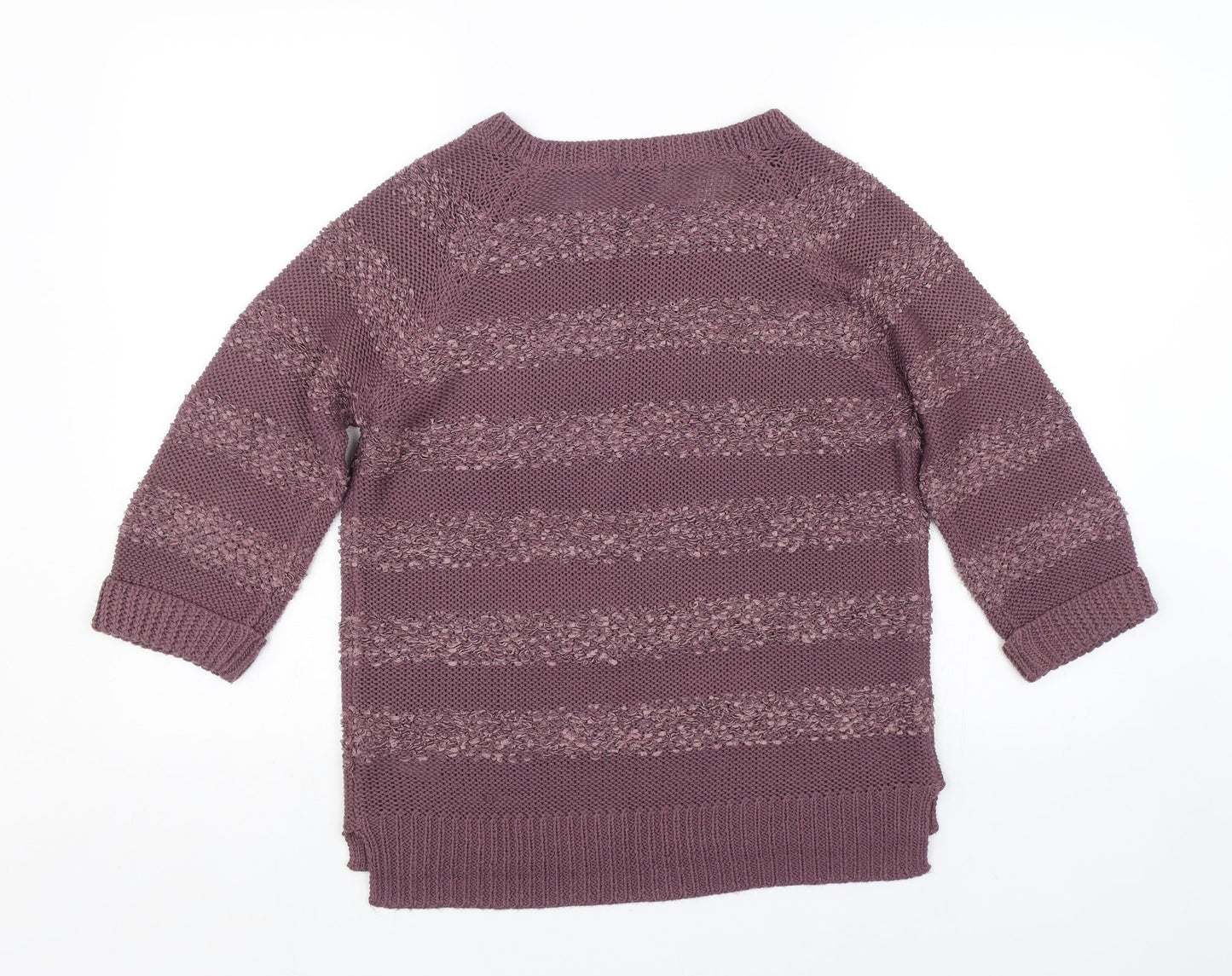 F&F Womens Purple Floral  Pullover Jumper Size 12