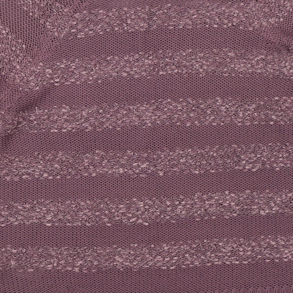 F&F Womens Purple Floral  Pullover Jumper Size 12