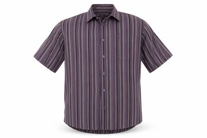 Mens UK Size L Wolsey Purple  Button-Up Short Sleeve Casual Shirt