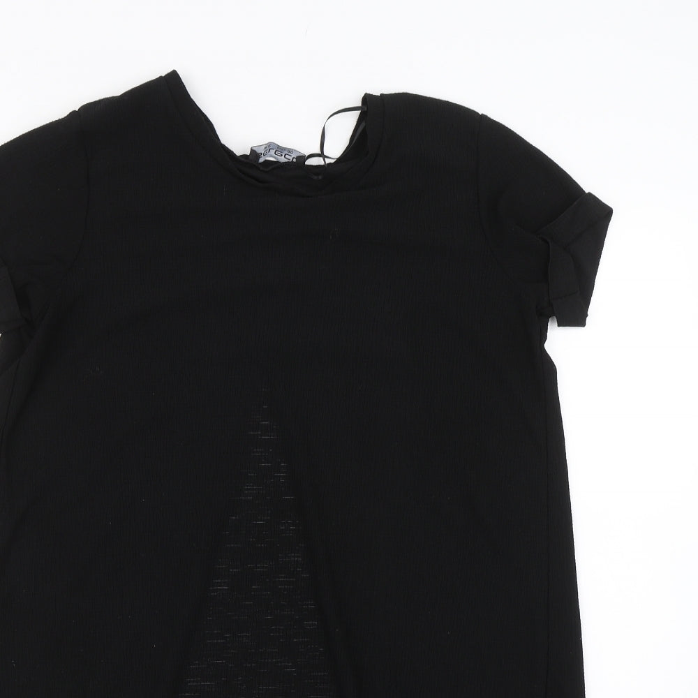 Womens UK Size 12 Select Black Basic T-Shirt