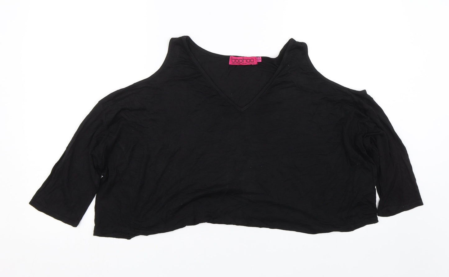 Boohoo Womens Black   Cropped Tank Size 12